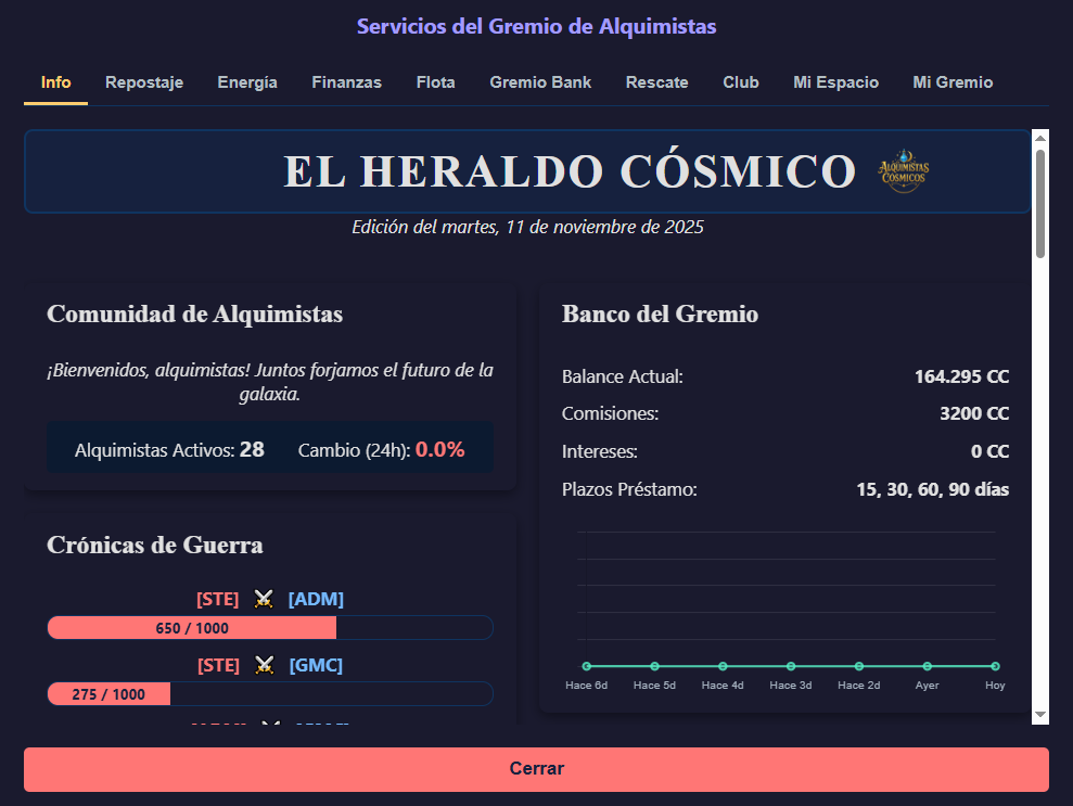 Servicios y Mejoras del Gremio